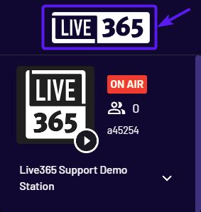 station manager 365|Dashboard Navigation : Live365 Support.